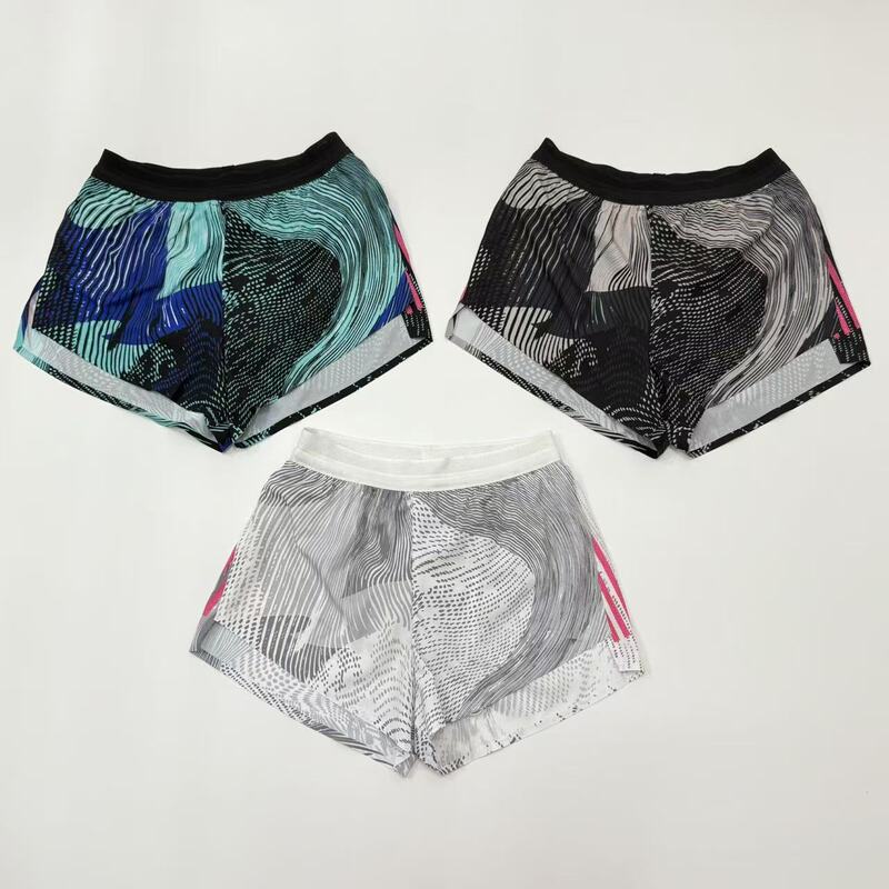 Fitness Track and Field Sports Professional Quick-Dry Compression Shorts Breathable Running Training Shorts with Lining for Marathon