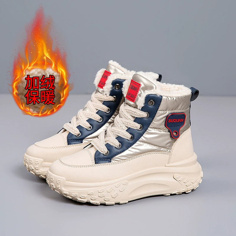 Platform winter boots, K6719, warm plush lining, non‑slip sole, sizes 35–40