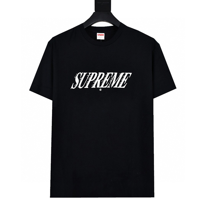 ヘビーウェイトクロスボーダー アメリカンファッション Supreme レタープリント Tシャツ BOX ラウンドネック 半袖 メンズ レディース ゆったり カジュアル Tシャツ 男女兼用