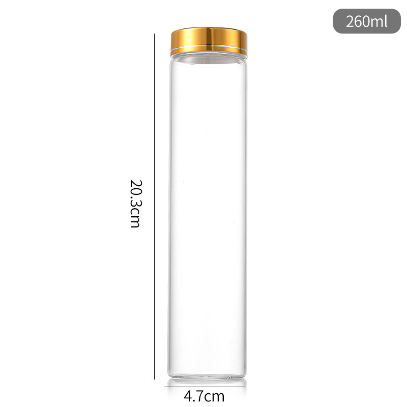 メーカー在庫あり 47mm ゴールドキャップガラスボトル 冬虫夏草沈香コントロールボトル 透明ガラス詰め替えボトル 空ボトル 密封缶|undefined