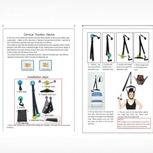 颈部颈椎牵引带悬式亚马逊便携式固定器门家用拉伸脖子颈部护吊