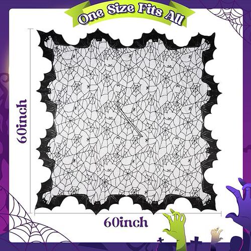 Halloween Spider Web Bat cloak Western and Eastern black festival adult and children shawl cape interlock clothing polyester