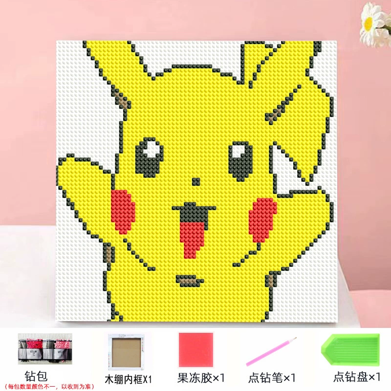 Набор алмазной мозаики DIY Kuromi и мультфильмы 20×20 см, рамка-наклейка, детское творчество