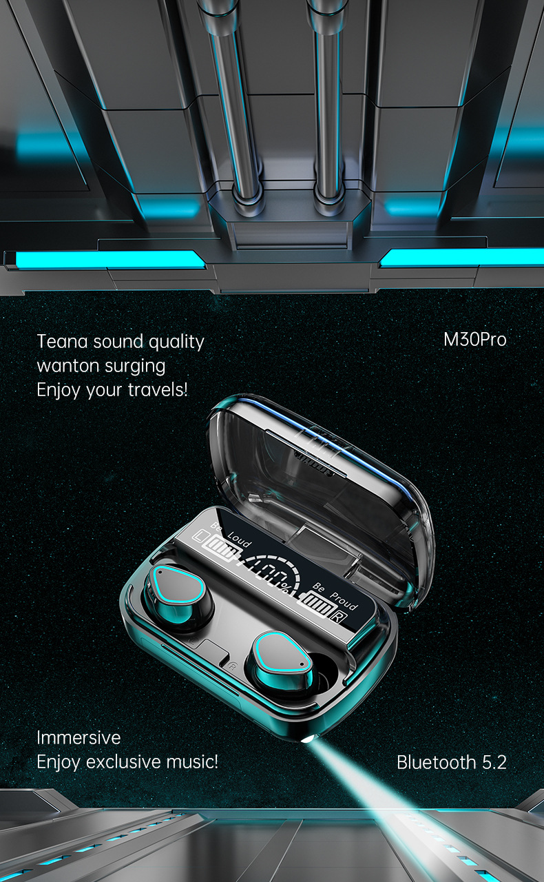 M10M30蓝牙耳机批发大容量无线跨境私模TWS新品F9笑脸双耳5.1降噪详情48