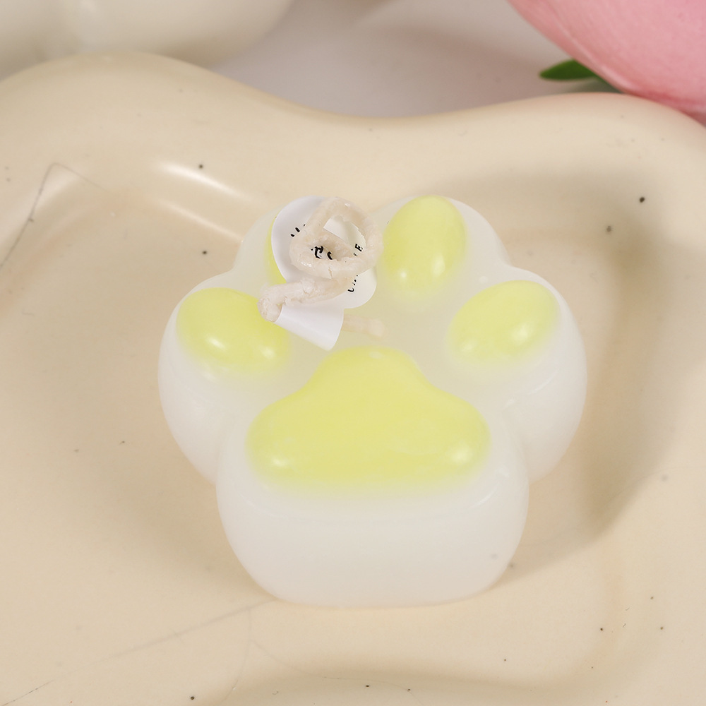 Bougie parfumée en forme de patte de chat décoration créative_voghion.com