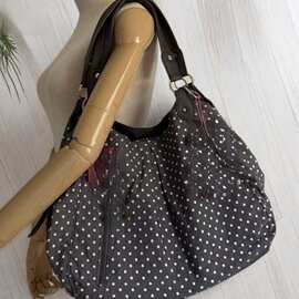 韩版复古文艺波点学院风托特包包女2025新款时尚百搭大容量单肩包