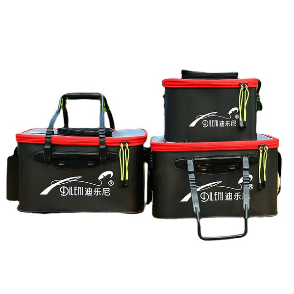 Fish barrel fishing barrel fisherman bucket folding live fish barrel…