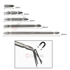 S2 strong magnetic double-head cross-wind bit 6.35 screwdriver bit electric drill pneumatic impact bit electric screwdriver bit