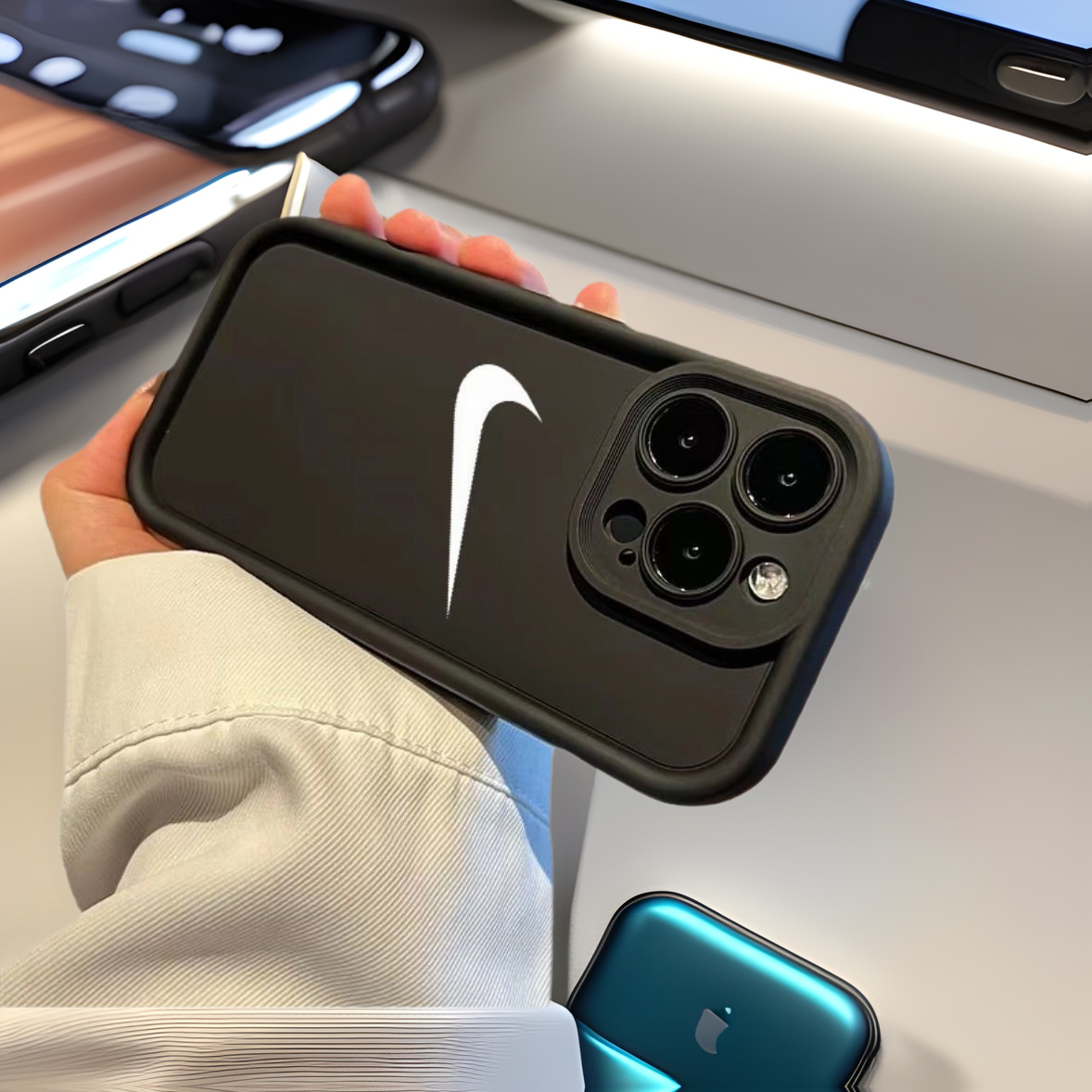 Casual Trendy Brand Iphone17/14Promax Mobile Phone Case 13 Apple 1211 All-Inclusive Xs/Xr/816Plus Soft