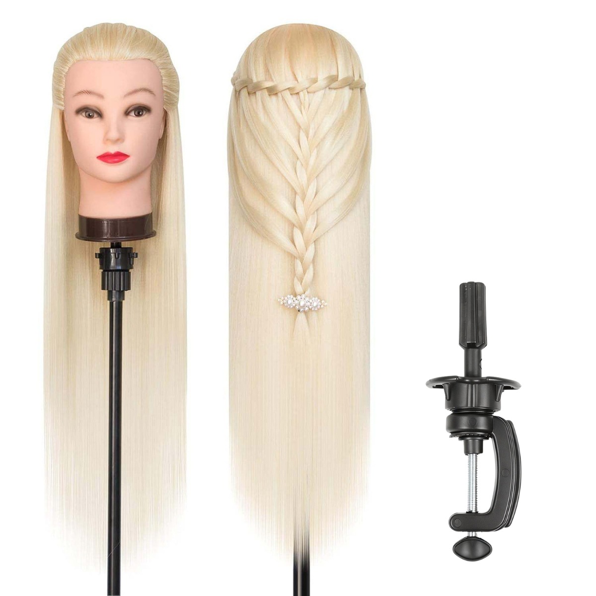 Maniquí de Cabeza para Peluquería de Fibra de Alta Temperatura image 8
