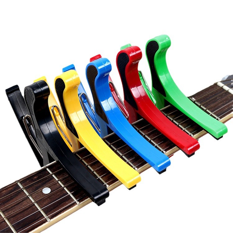 Plástico capo guitarra folk gran mano agarre ABS capo ukelele capo guitarra Accesorios