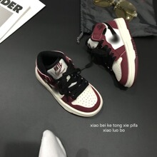 儿童鞋个性男童高帮AJ时尚板鞋2024秋新款女童学生青少年运动鞋潮