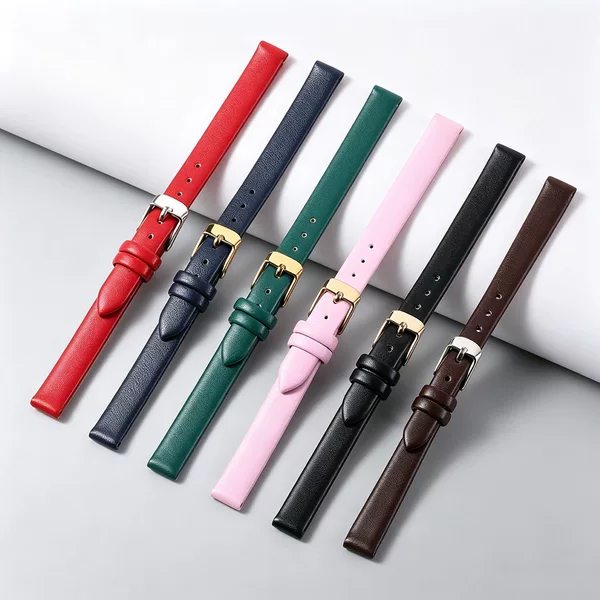 Plain Weave Watch Strap, Ultra-Thin and Soft, Pin Buckle Strap, Smooth Texture, Super Soft and Wear-Resistant, Colorful, 8~24mm