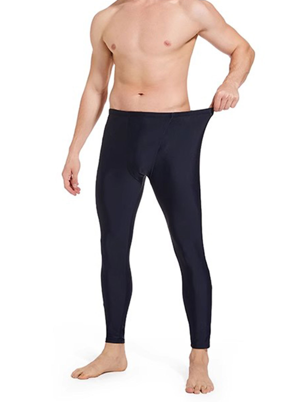 Bañador largo, bañador, traje de baño de nueve puntos de piernas largas para hombres y mujeres, protector solar de gran tamaño, traje de baño de snorkel cálido, estilo profesional de buceo