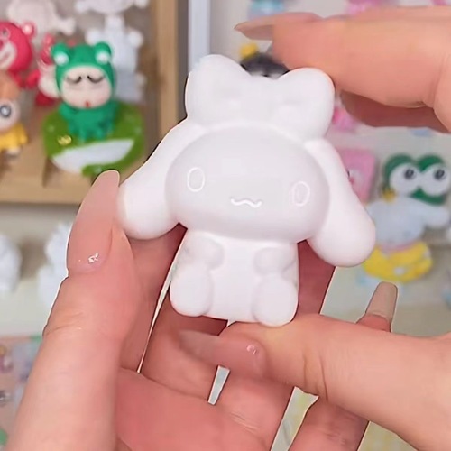 Wholesale Miniature Plaster Doll Coloring Yaka Painted DIY Coloring Backpack Bear Stiky Cinnamon Dog Kurumi 
