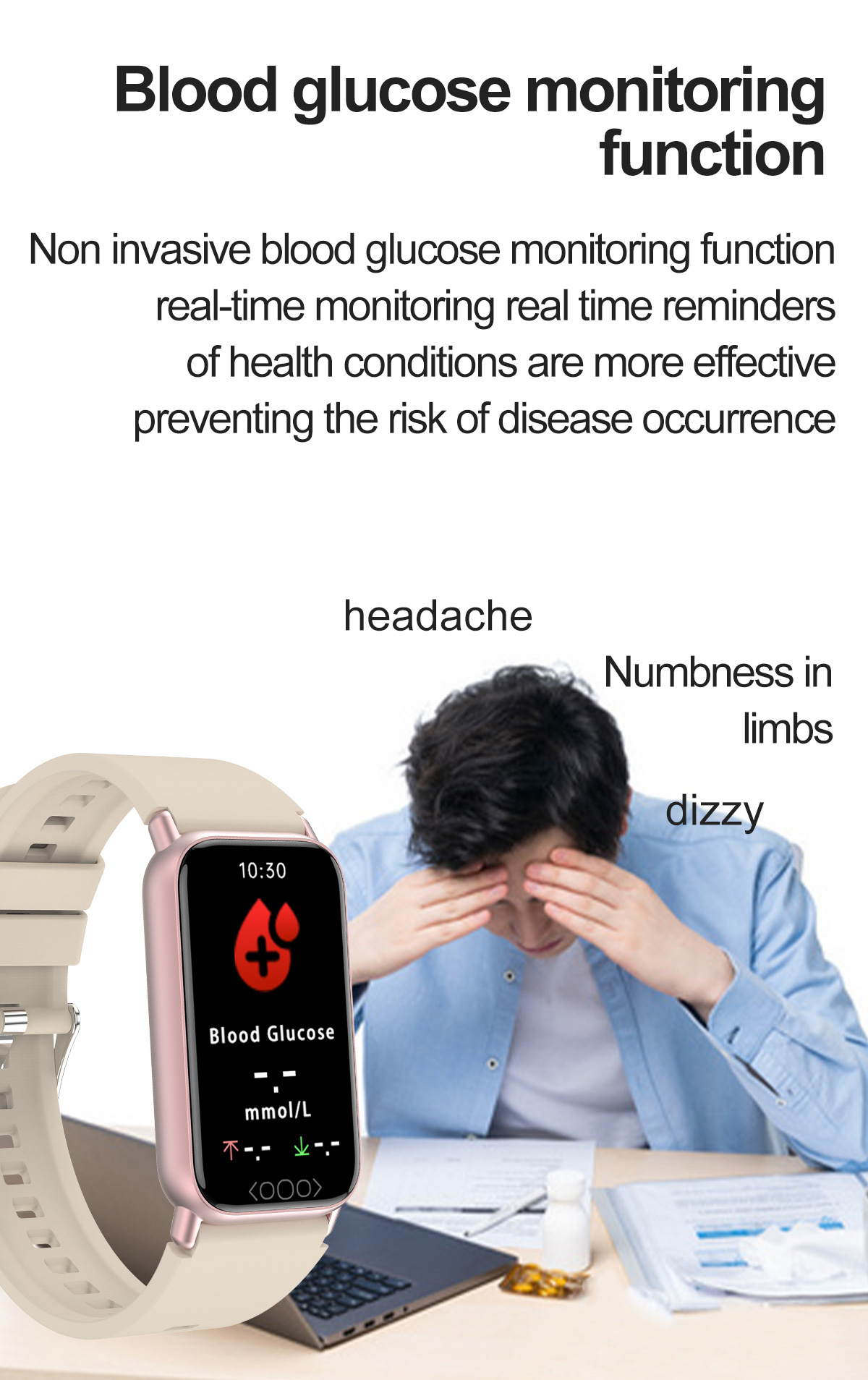 TK72 Smart Watch 1.47 inch heart rate blood pressure blood_voghion.com