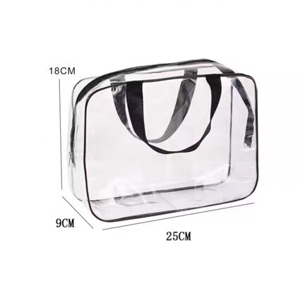 Source Manufacturer Transparent Makeup Bag Transparent Pvc Makeup Bag with Zipper Handle Portable Travel Black 25 Source Manufacturer Transparent Makeup Bag Transparent Pvc Makeup Bag with Zipper Handle Portable Travel Black 25