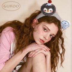 创意企鹅小鱼发箍可爱萌趣毛绒卡通头饰少女拍照洗脸发卡搞怪头箍