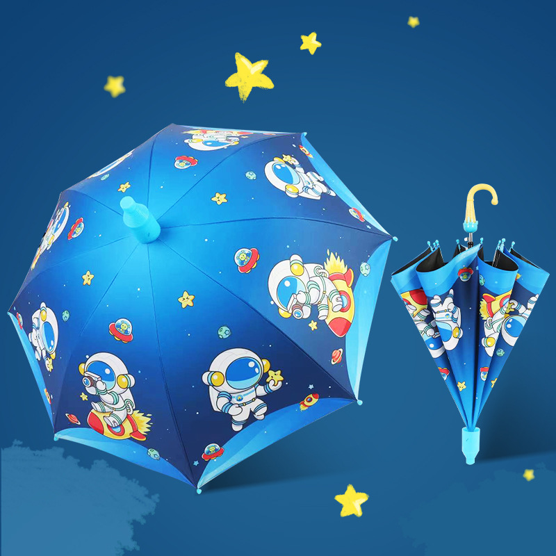 批发儿童雨伞黑胶防晒晴雨两用幼儿园宝宝伞自动男女小孩雨伞