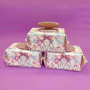 Chou Meng Strange 80 Pieces Baby Hand Wipes Household Big Bag Cleaning Pearl Pattern Withdrawable Wipes with Cover