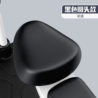 Electric Vehicle Seat Cushion Cover, Sun-Proof and Waterproof, Suitable for All Seasons, Electric Bike Bicycle Seat Cushion Cover, Seat Heat Insulation Protective Cover (Electric car cushion) - electric-vehicle-seat-cushion-round-head-front-seat-black-1-piece