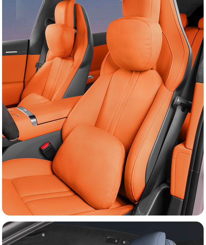 Suitable for Xiaomi Yu7 Magnetic Headrest and Lumbar Support Set, Same Model as the One in the Mall, Xiaomi Yu7 Rear Seat Headrest and Lumbar Support Set