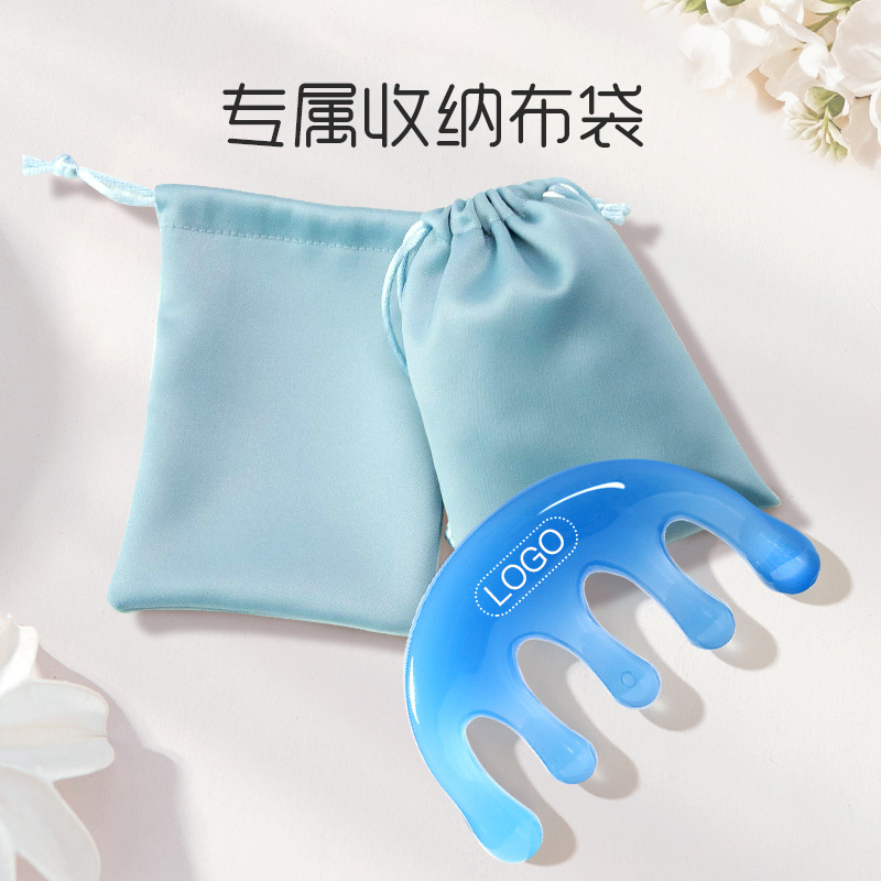 Masajista de cabeza de cinco garras, tratamiento de peinado del cuero cabelludo de cinco dientes, relajación, champú de marca grande combinado con amuletos de preservación de la mente.