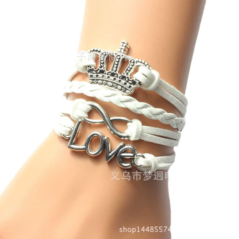 Производитель поставляет Crown Crown LOVE Eight Hand -Браслет DIY браслет Yiwu производители