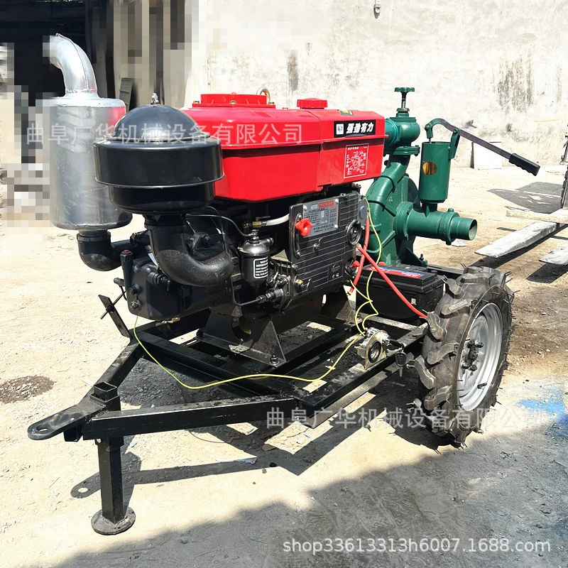 Дренажный насос для сельскохозяйственных угодий с высоким расходом и высоким подъемом, центробежный насос для орошения с разбрызгивателем высокого давления 4inch года, дизельный прицепной центробежный насос