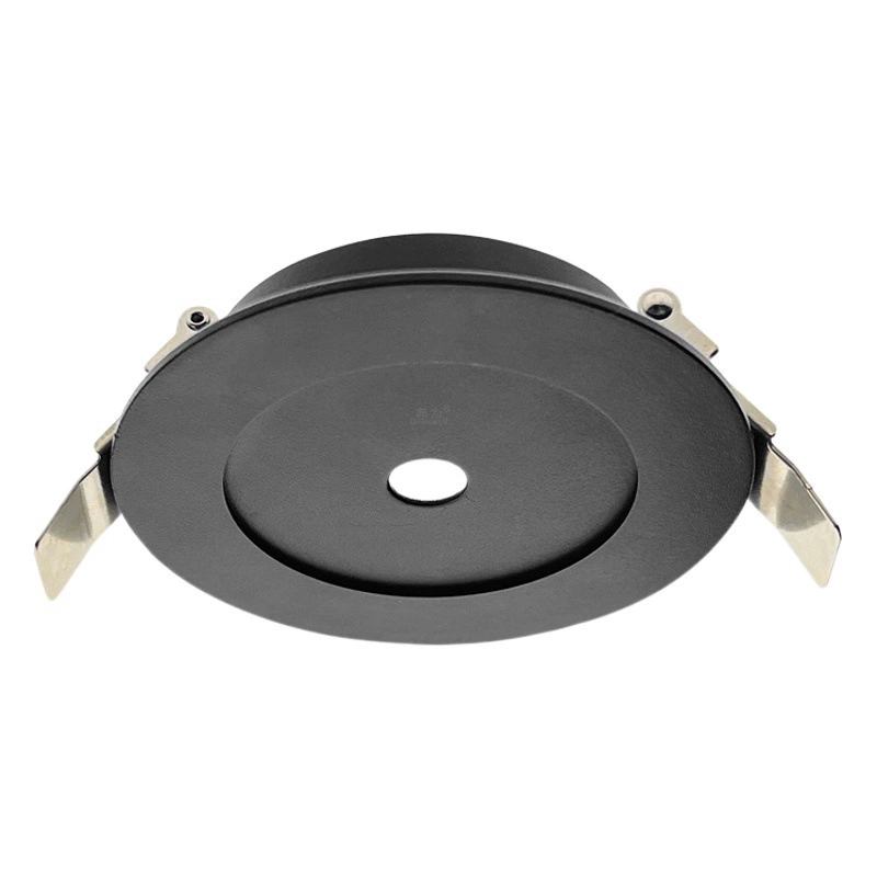 Круглая Потолочная пластина фиксированная лампа пластина аксессуары для освещения черный белый Потолочный светильник DIY шасси база встроена