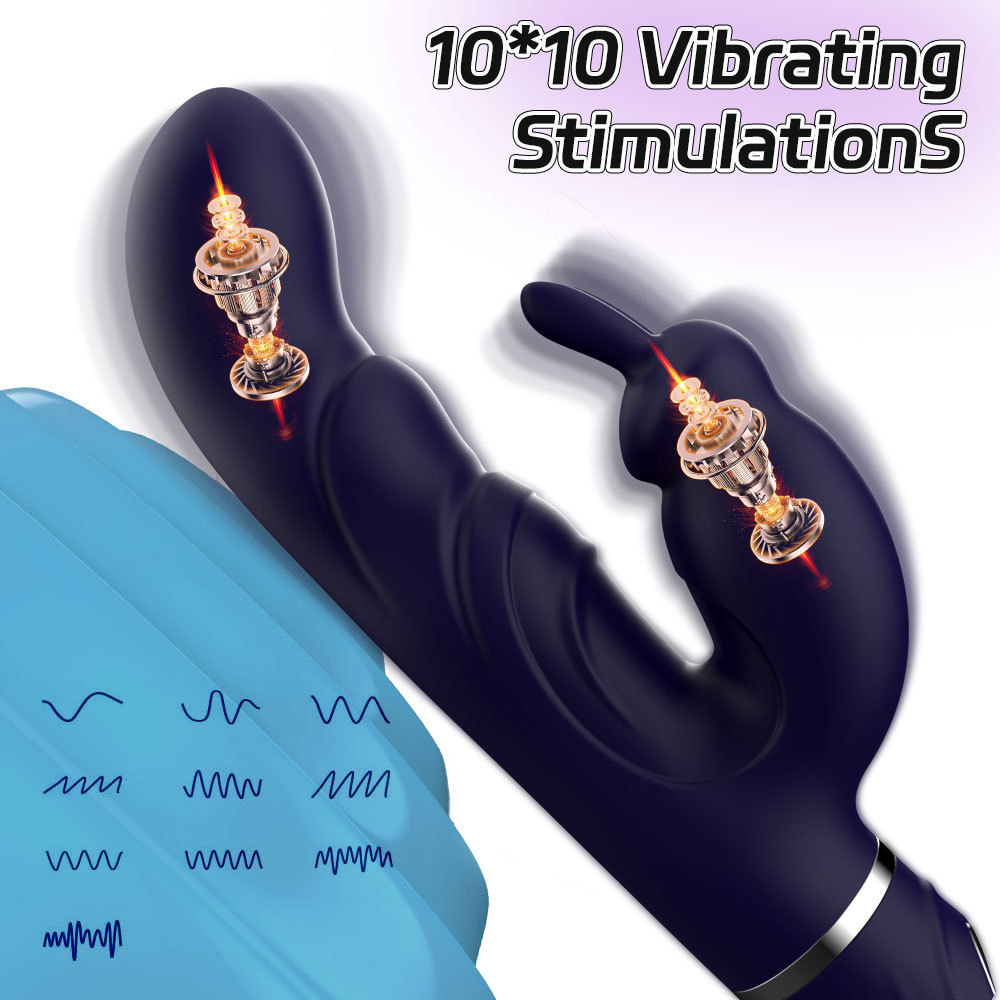 Juguetes sexuales de masturbación femenina, vibrador doble, juguetes sexuales, palos de conejo, orgasmo instantáneo femenino, productos para adultos, vibrador