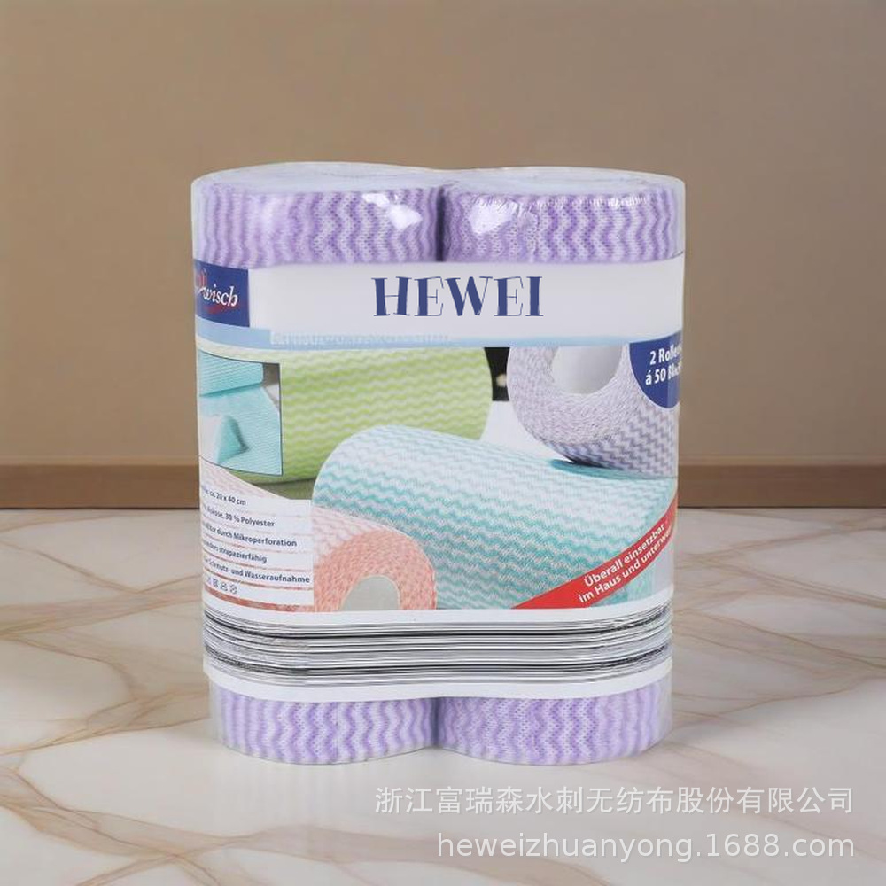 健身水刺布抹布卷