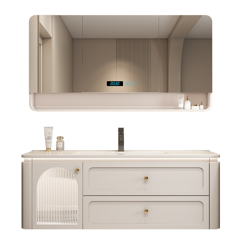 Roble arco protector lavabo de mano lavabo lavabo gabinete cerámico integral lavabo roble gabinete de baño combinación