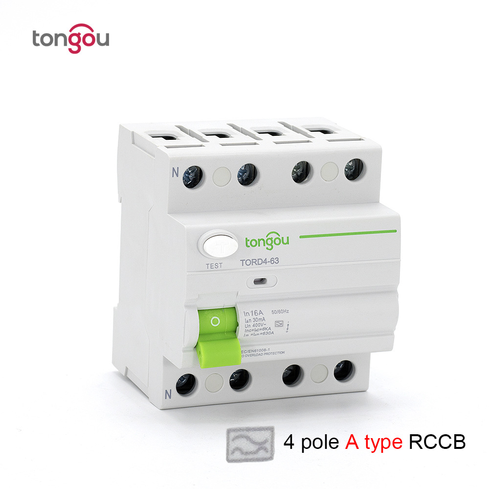 A型 漏電斷路器 4P 63A 30mA 速賣通 亞馬遜 外貿專供 TORD4-63A