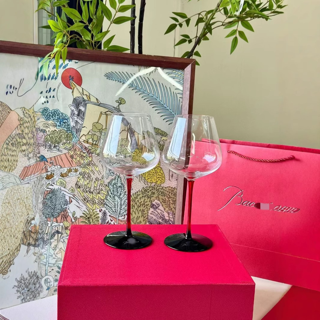 Bakkara Goblet 크리스탈 유리 레드 와인 유리 고블 큰 배 유리 와인 유리 선물 상자 세트