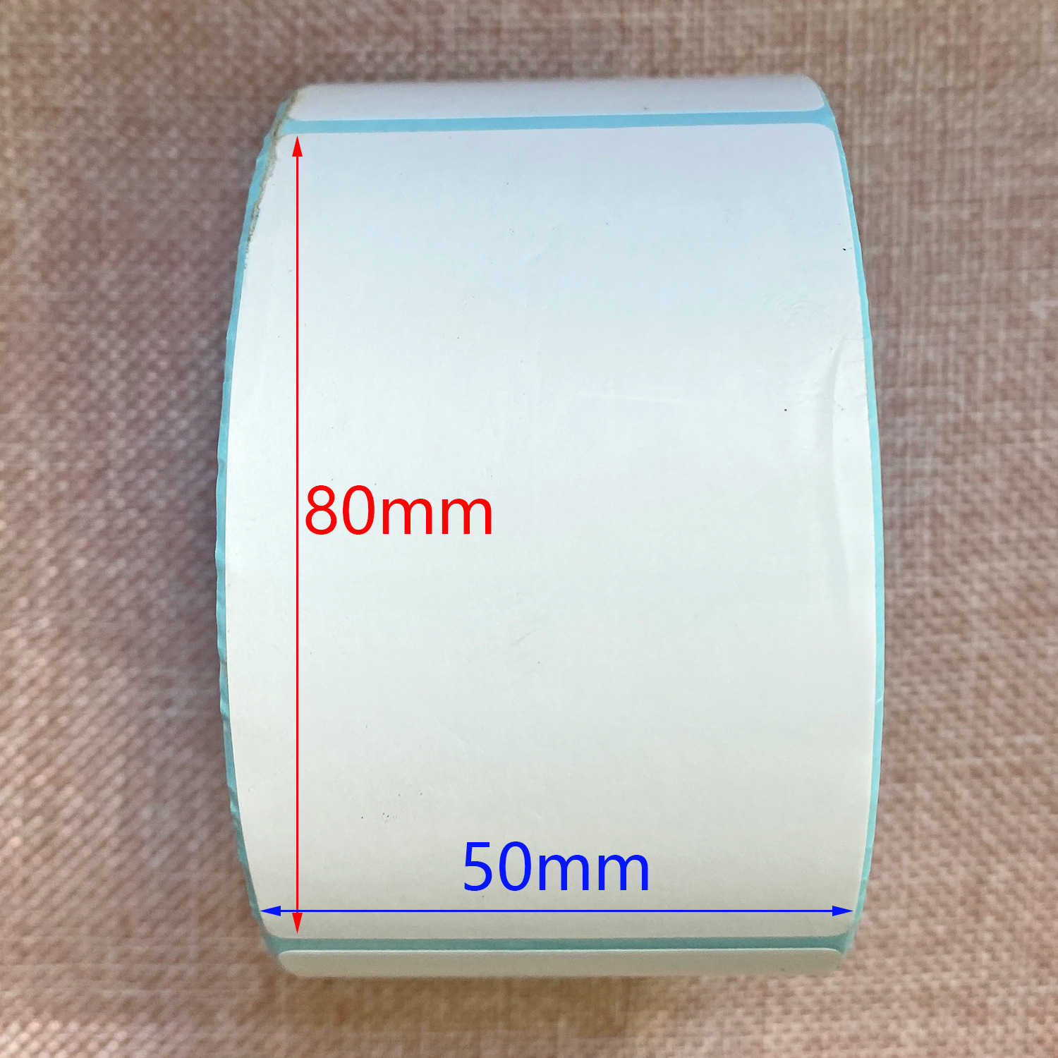 三防热敏纸50*80*500张 竖版单排 热敏标签纸不干胶条码纸打印纸