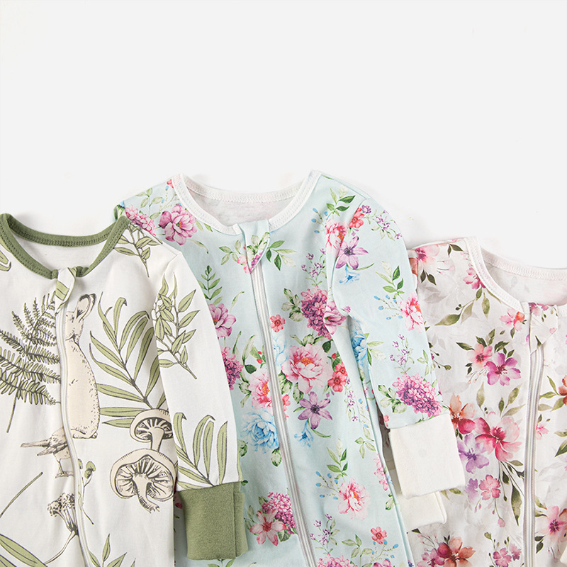 Mayorista personalizado europeo y americano algodón bata bata de manga larga primavera y otoño invierno bebé trepa ropa de trepa para niños