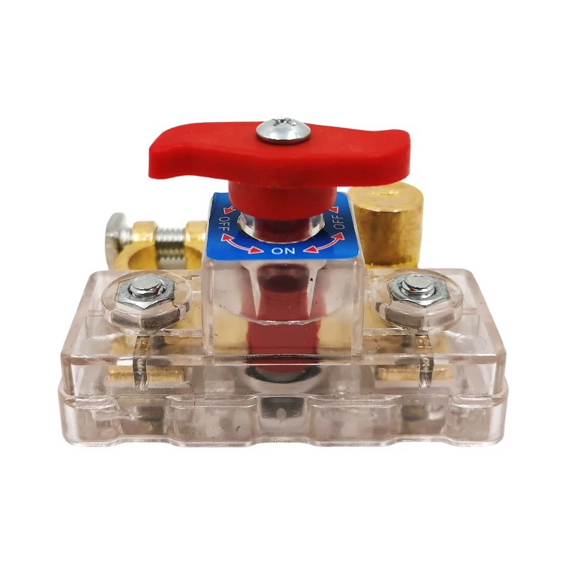 New model car battery transparent power-off switch 12v24v universal power main valve battery anti-drainage protector