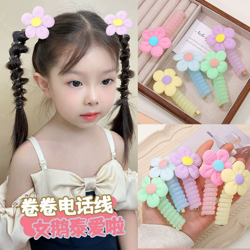 Durable telephone, hair tufts for braiding hair, high quality hair rope, children's hair accessory, Korean style