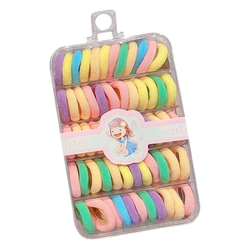 Banda de goma para niños bebé durable banda de pelo lindo lazo anillo de toalla de pelo no hace daño cuerda de pelo elástica buena cuerda de la cabeza