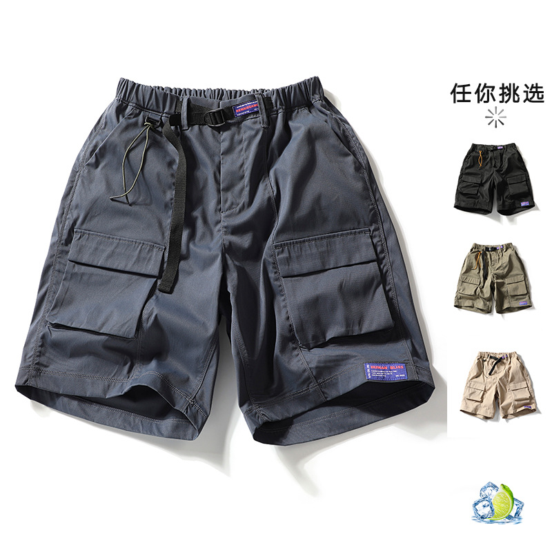 Japanese Fashion Brand Tooling Shorts Men's 2025 Summer Explosions Fashionable Loose Multi-Pocket Casual Sports Shorts