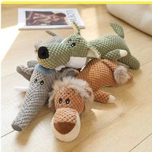 宠物玩具大中小型犬猫骨头耐撕扯咬发声BB叫磨牙棉绳解闷毛绒玩具