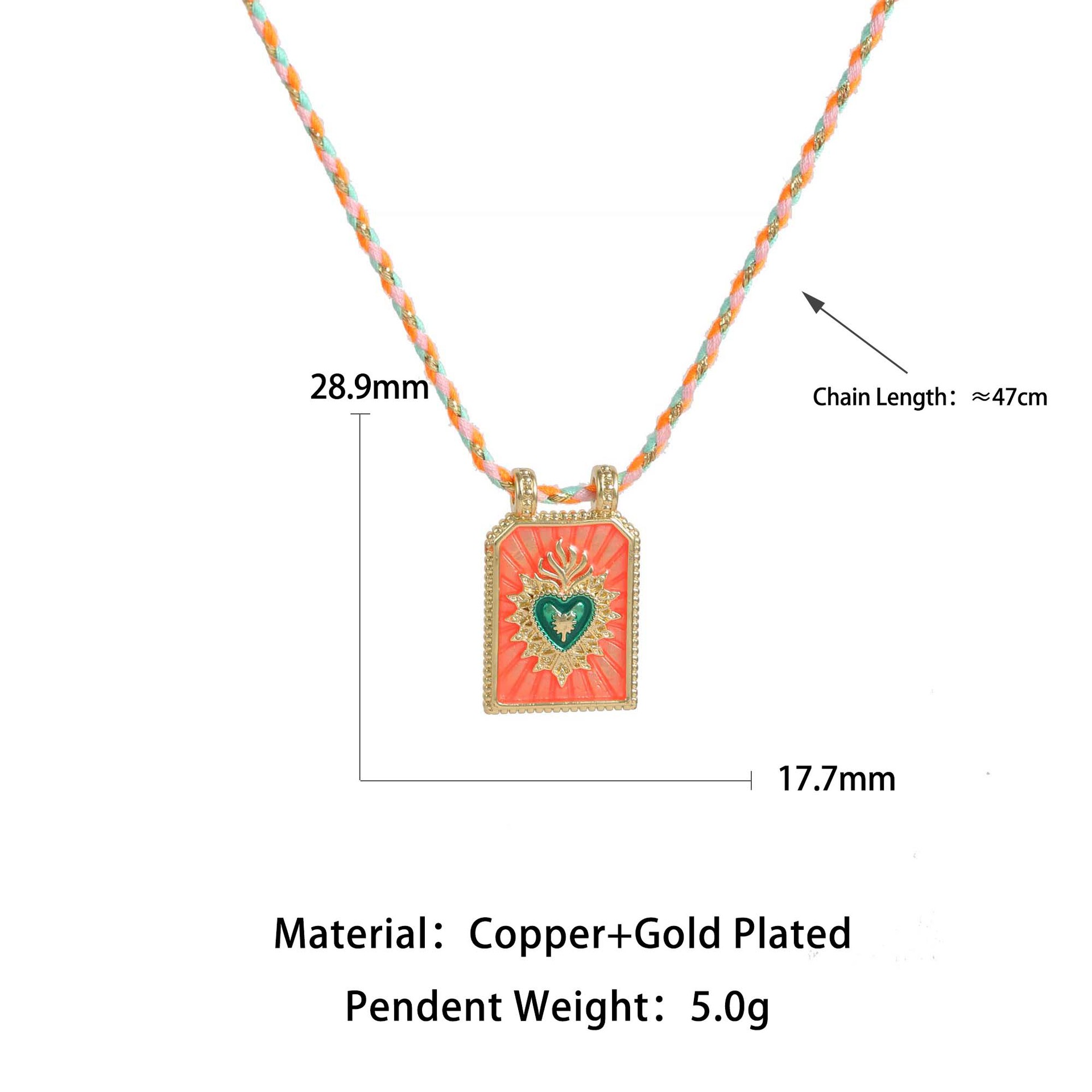1 Piece Quantity Wholesale Jewelry Vintage Style Astrology  Devil's Eye Copper Enamel Plating