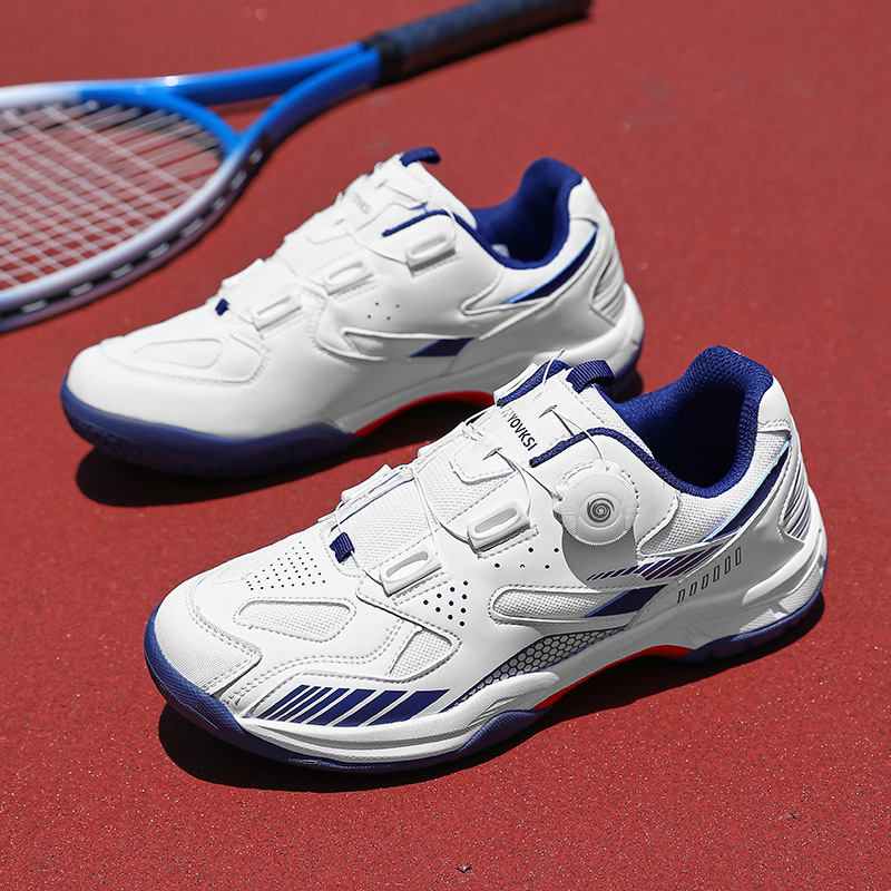 Nuevos zapatos de bádminton deportivos al aire libre transfronterizos de entrenamiento de tendón interior de pareja zapatos de bádminton de pareja stock