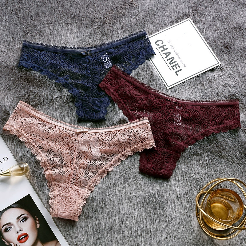 Women’s silk‑finish panties, European style, lightweight, sizes S–XL