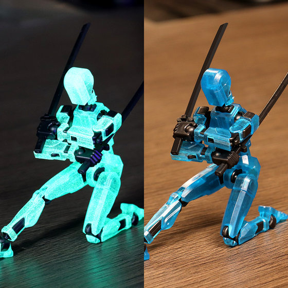 Upgrade Luminous Lucky Doll 13 Joint Movable 3D Printing Doll Toy 3rd Generation Dummy Doll DIY Decompression