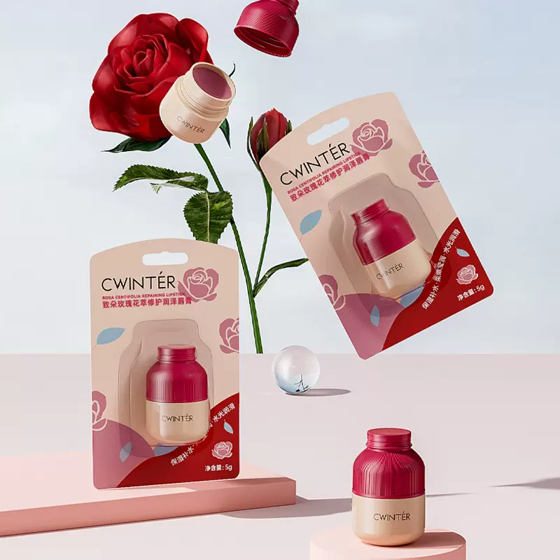 致朵玫瑰保湿唇膏保湿补水柔润便携式唇膏唇部护理厂家批发