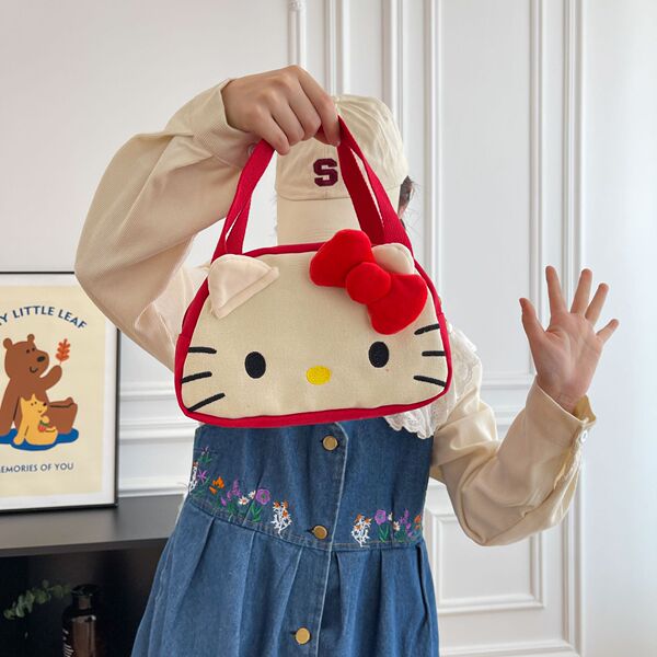cartoon plush fashionable cute cosmetic bag