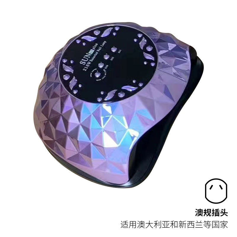 Lámpara de uñas de alta potencia Amazon de 216W, lámpara de fototerapia para uñas, secado rápido, lámpara de curado de gel para uñas de salón, lámpara de curado de esmalte de uñas, transfronteriza