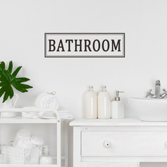 FX-A150 新款 BATHROOM浴室標語貼紙可移除PVC家居牆面裝飾牆貼紙